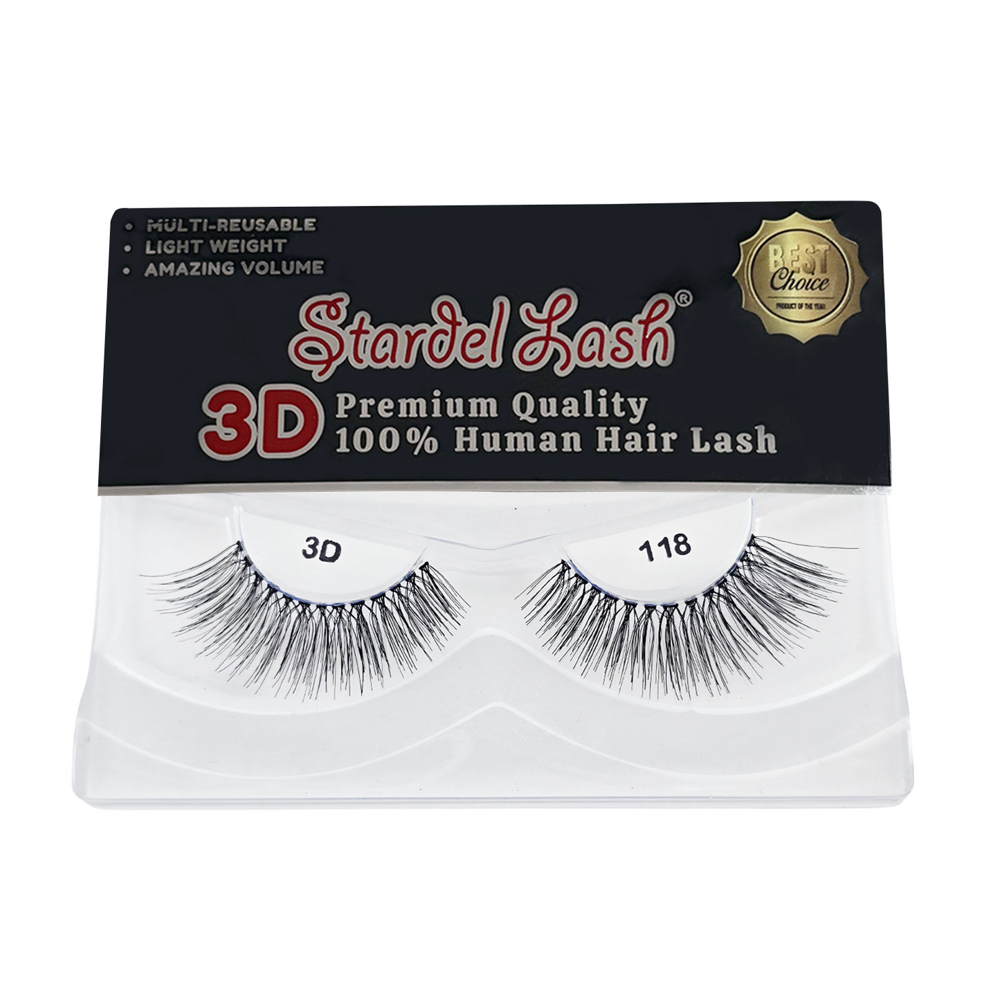 3D Human Primium Human Lashes - #3DP-118