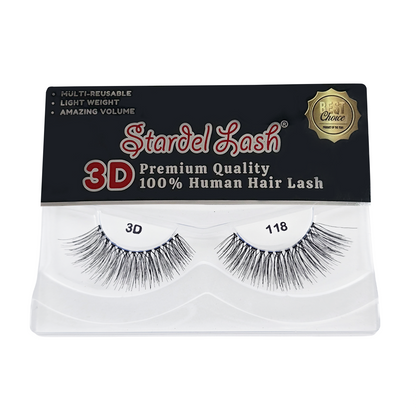 3D Human Primium Human Lashes - #3DP-118