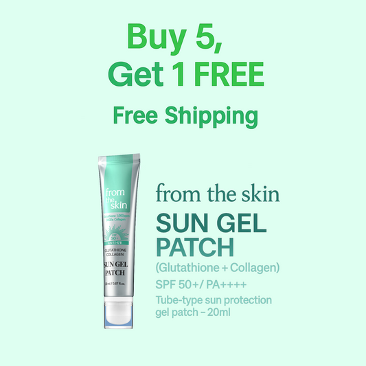 Glutathione Collagen SUN GEL PATCH – Buy 5 Get 1 Free (6-Pack)