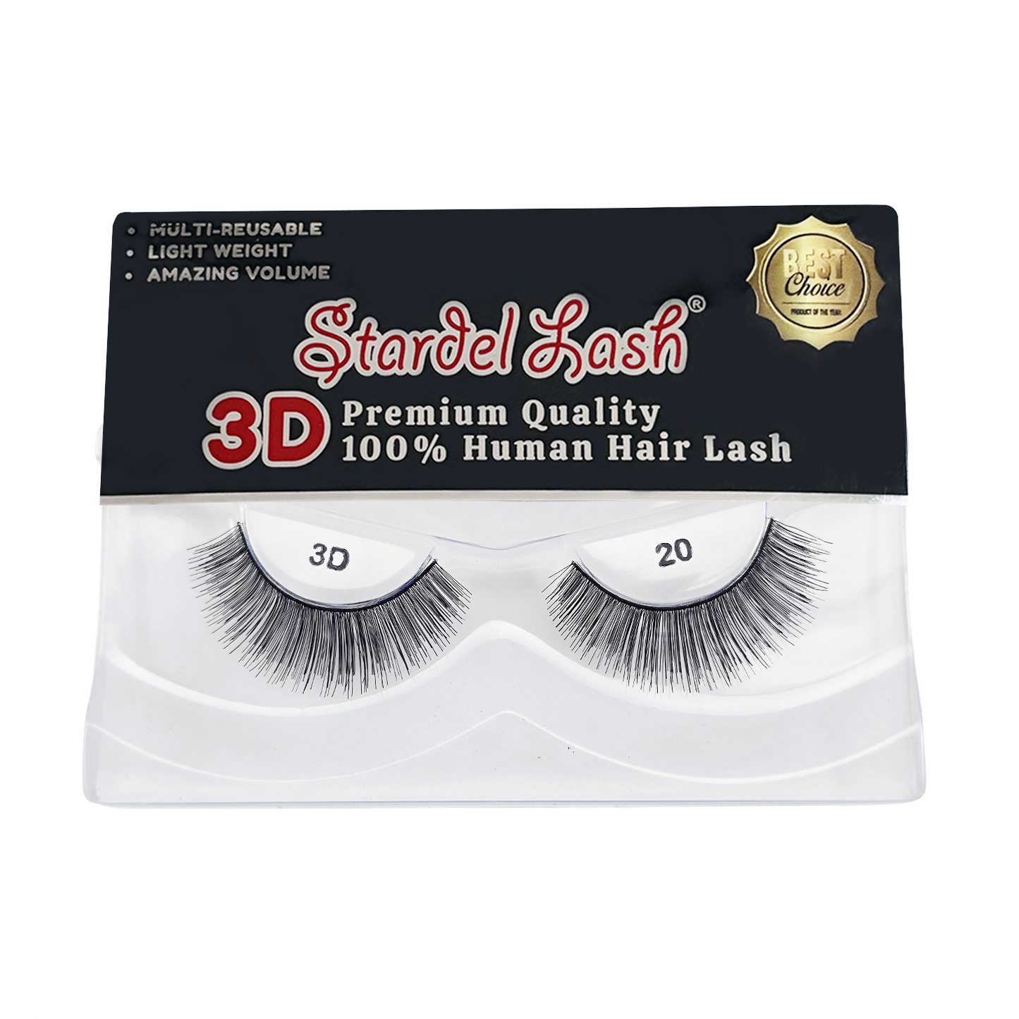 3D Human Primium Human Lashes - #3DP-20
