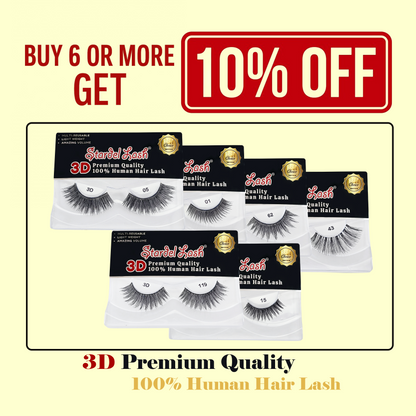 3D Human Primium Human Lashes - #3DP-38