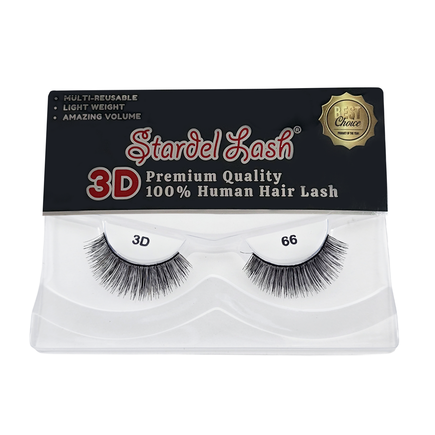 3D Human Primium Human Lashes - #3DP-66