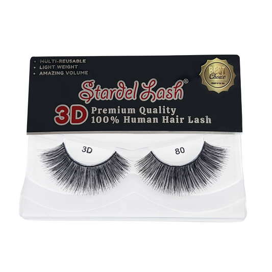 3D Human Primium Human Lashes - #3DP-80