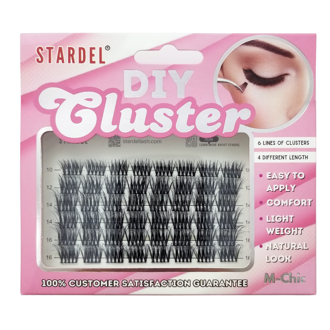 STARDEL_M-CHIC, DIY-CLUSTER (4 DIFFERENT LENGTH, 6 ROW)