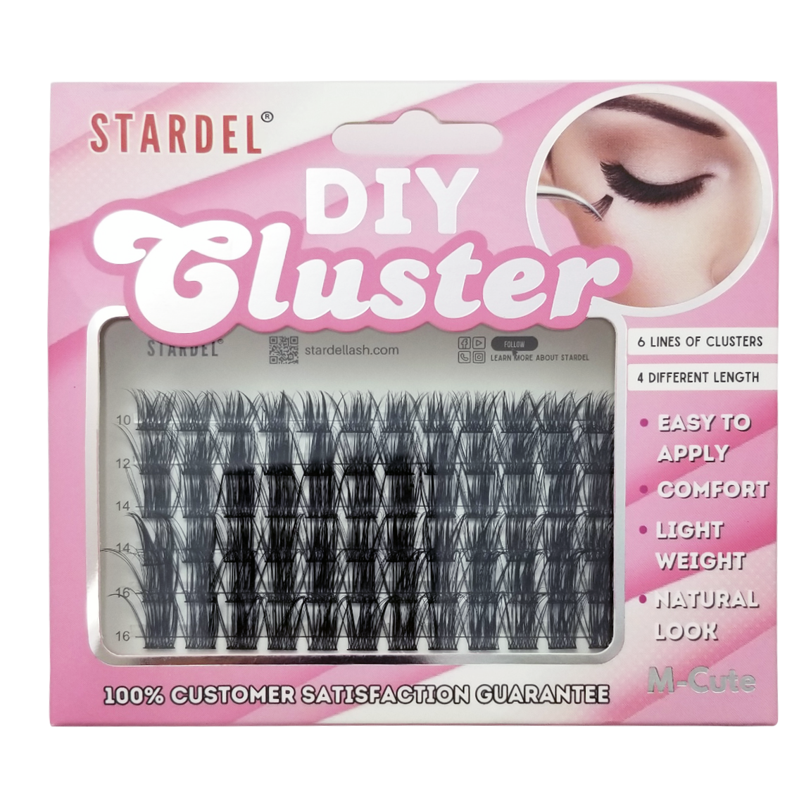 STARDEL_M-CUTE, DIY-CLUSTER (4 DIFFERENT LENGTH, 6 ROW)